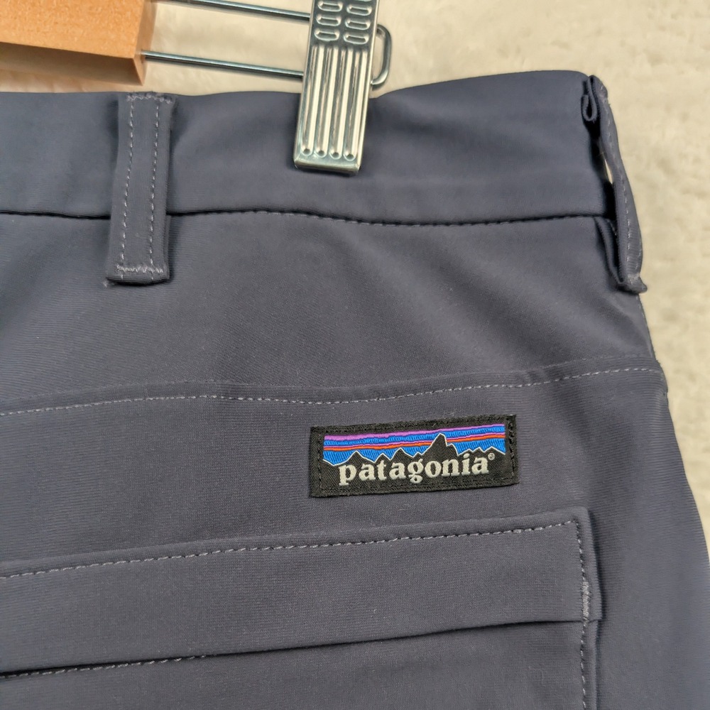 Patagonia Pants Mens 39x30 Gray Blue Straight Leg Transit Traveler 5-Pocket - Picture 14 of 16